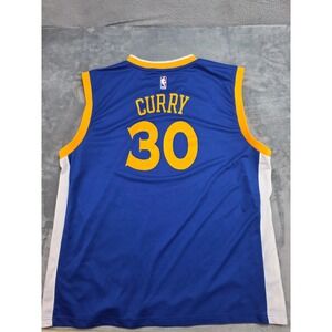 Adidas Golden State Warriors Stephen Curry 30 NBA Jersey Blue Mens XXL